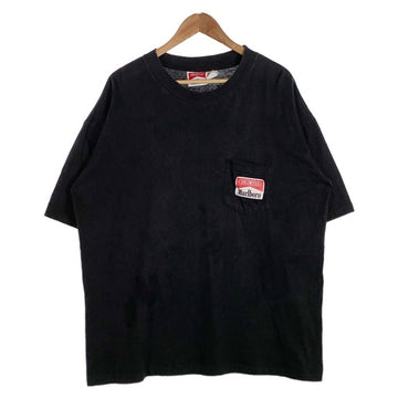 90's Marlboro マルボロ RAILROAD トレイン プリント ポケットTシャツ ブラック Size F 福生店