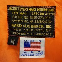 AVIREX アヴィレックス TOP GUN MA-1 フライトジャケット オリーブ sizeM 瑞穂店