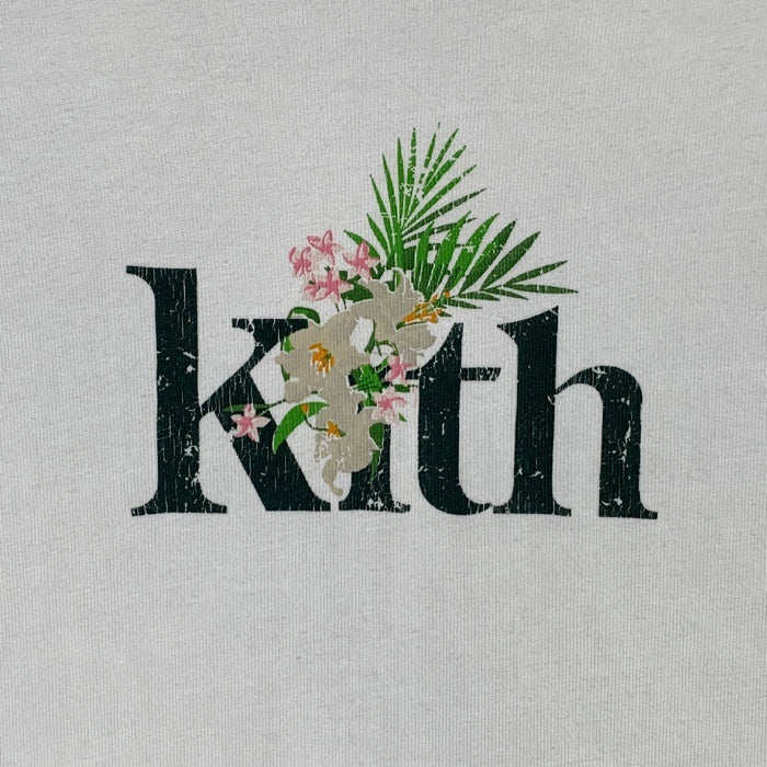 KITH NYC キス プリントTシャツ ホワイト フラワー Size S 福生店