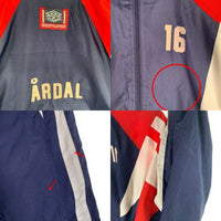 00's UMBRO アンブロ トラックジャケット ポリエステル ネイビー レッド ホワイト  Size XL 福生店