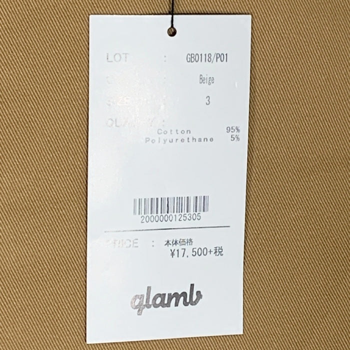 glamb グラム Simon jodhpurs pants シモン ジョセフパンツ ベージュ サルエル GB0118/P01 Size 3 福生店