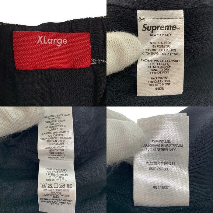 SUPREME シュプリーム 21SS Logo Ripstop Track Pant ロゴリップストップ トラックパンツ ブラック Size XL 福生店
