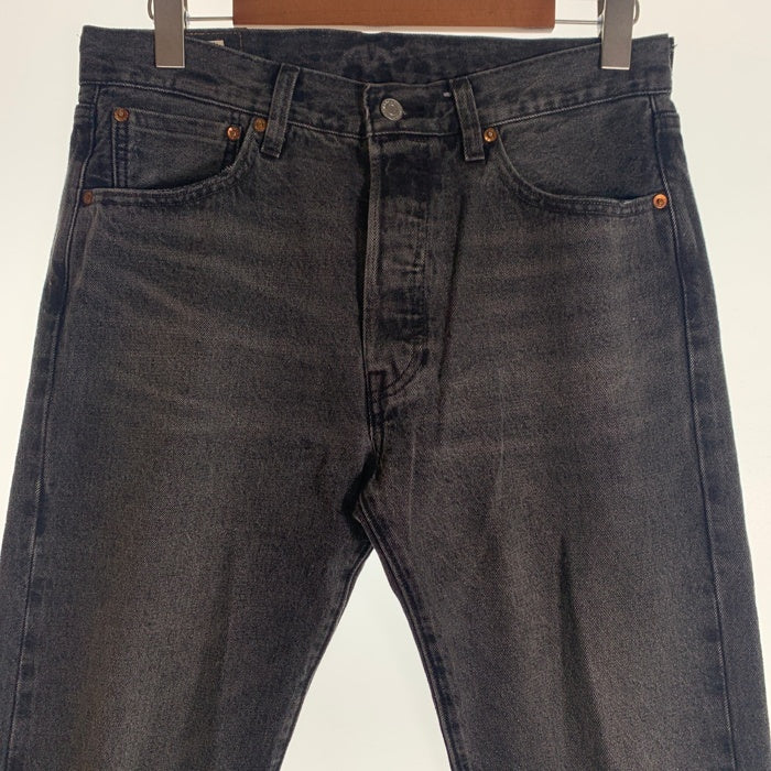 LEVI'S リーバイス ボタン裏3518 USED加工 ビッグE 赤耳 セルビッチ デニム パンツ ブラック 00501-3518 Size W32 L32 福生店