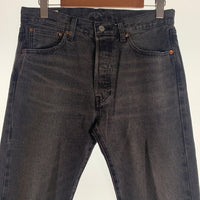 LEVI'S リーバイス ボタン裏3518 USED加工 ビッグE 赤耳 セルビッチ デニム パンツ ブラック 00501-3518 Size W32 L32 福生店