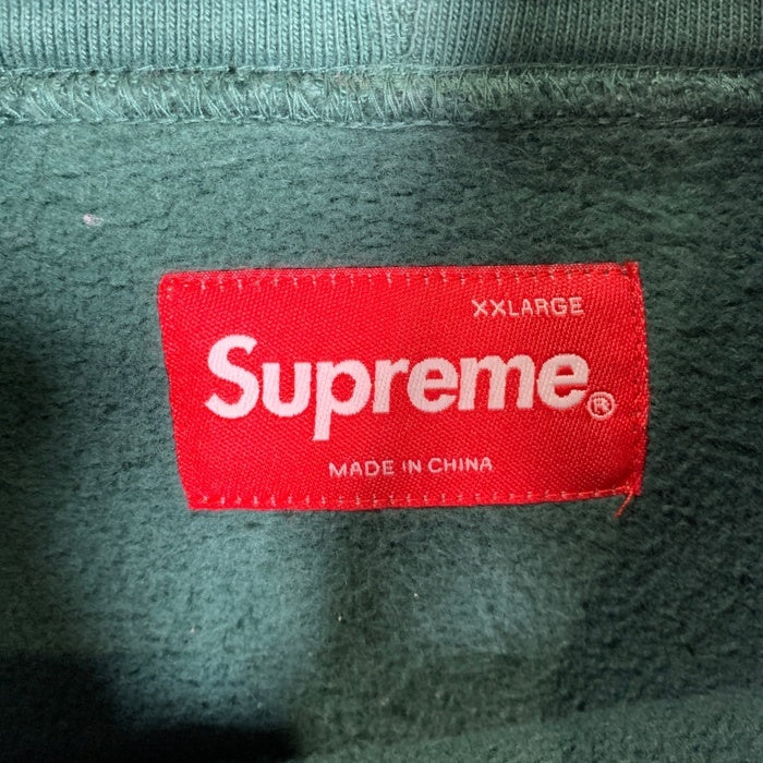 SUPREME シュプリーム 21AW Bleached Hooded Sweatshirt ブリーチド プルオーバースウェットパーカー グリーン Size XXL 福生店