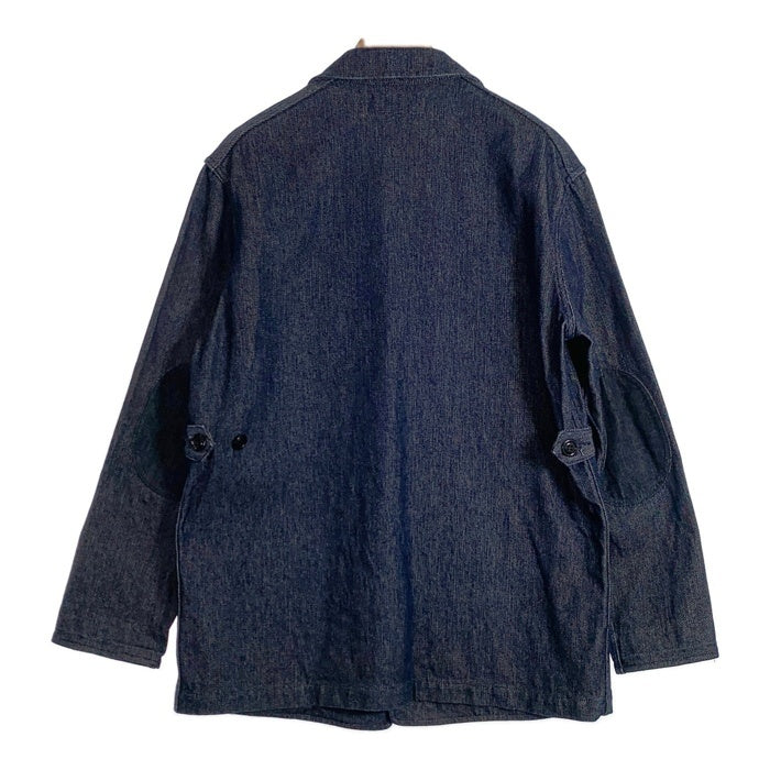 EVISU エヴィス Hidehiko Yamane 刺し子 3B テーラードジャケット インディゴ エルボーパッチ カモメピンズ付 青ペンキ Size 42 福生店