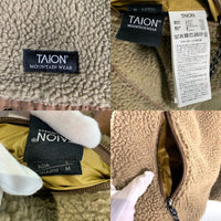 TAION タイオン リバーシブル ジップアップ ボア ジャケット ベージュ Size M 福生店