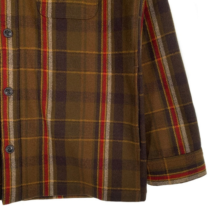 PENDLETON ペンドルトン ウールシャツ ブラウン RK354 厚手 Size L 相当 福生店