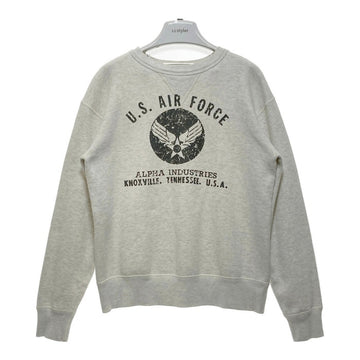 ALPHA INDUSTRIES アルファインダストリーズ 両V US AIR FORCE スウェットトレーナー グレー size40 瑞穂店
