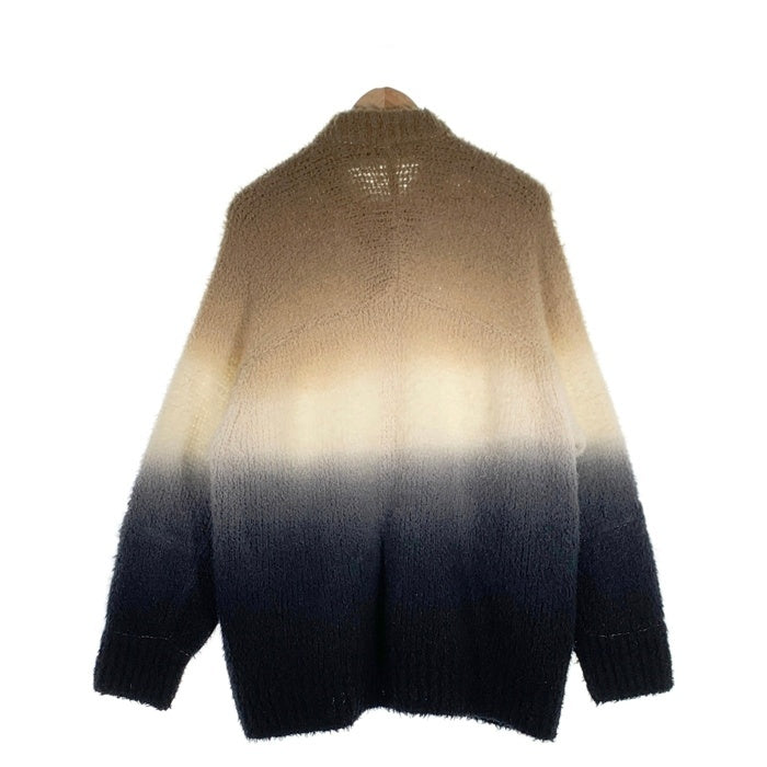sacai サカイ 22AW Tie Dye Knit Cardigan タイダイニットカーディガン ウール ベージュ ホワイト ブラック グラデーション 22-02915M Size 2 福生店