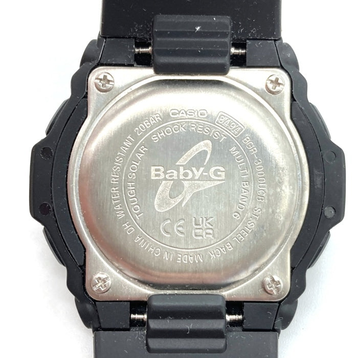 CASIO カシオ Baby-G デジタルクォーツ腕時計 スーパーイルミネータータイプ ブラック レディース BGR-3000UCB 瑞穂店