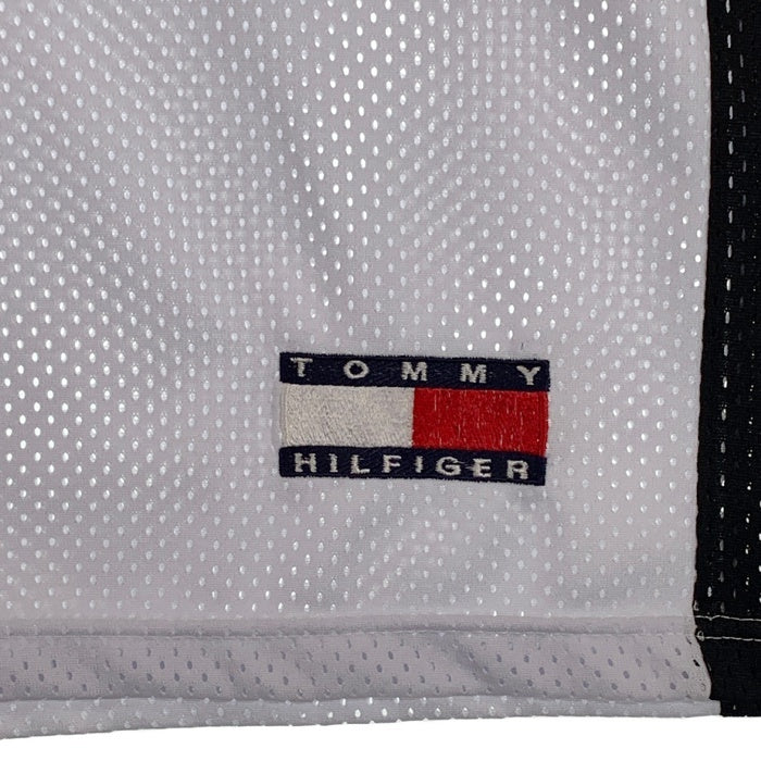 90's TOMMY HILFIGER トミーヒルフィガー メッシュ ゲームシャツ ユニフォーム ホワイト Size XL 福生店