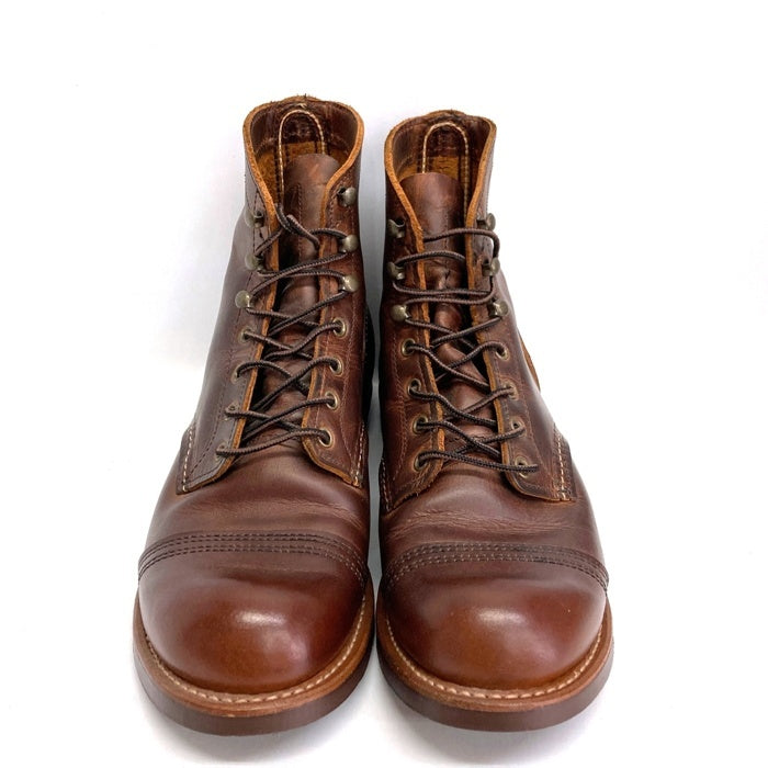 RED WING レッドウィング 8085 Iron Ranger アイアンレンジャー レザーワークブーツ ブラウン 07/21 Size 26.5cm 瑞穂店
