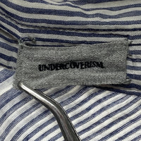 UNDERCOVERISM アンダーカバー パッチワーク ストライプ リネンシャツ ホワイト size3 瑞穂店