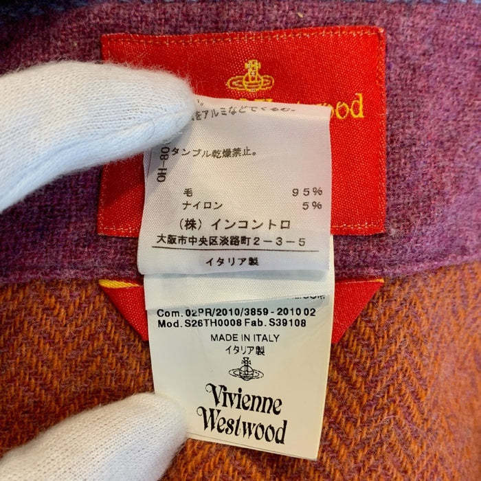 Vivienne Westwood RED LABEL ヴィヴィアンウエストウッドレッドレーベル ウール ポンチョ マルチ S26TH0008 Size M 福生店