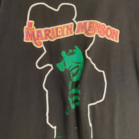 90's MARILYN MANSON マリリン マンソン SMELLS LIKE CHILDREN 半袖 Tシャツ ブラック USA製 Size L 福生店