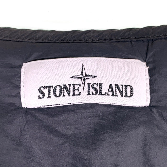STONE ISLAND ストーンアイランド MODIFIED PANAMA ナイロンミックス ジップアップベスト 中綿 プリマロフト ブラック 7515G0840 size L 福生店
