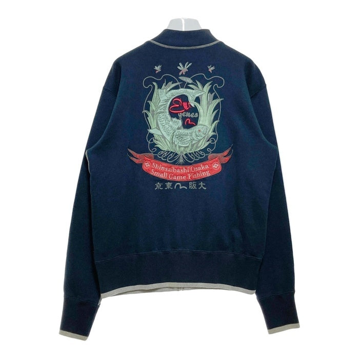 EVISU エヴィス ジップアップ スウェットトレーナー ネイビー Size L 瑞穂店