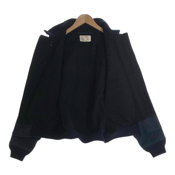 HOUSTON ヒューストン U.S. NAVY 米海軍 DECK HOOK JACKET NAVY DEPARTMENT N-1 デッキジャケット フロントフック ネイビー SX65913 Size 38 福生店