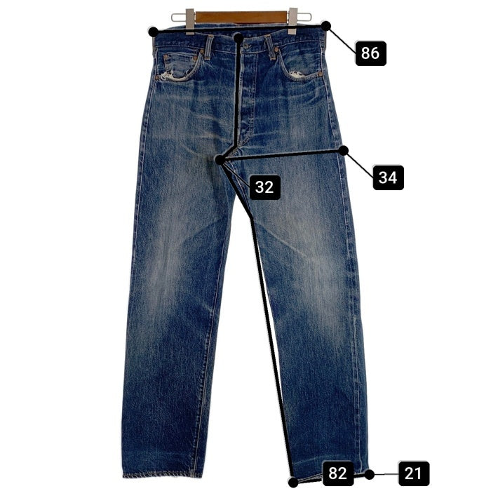 90's Levi's リーバイス 501 デニムパンツ 復刻 赤耳 ビッグE ボタン裏555 インディゴ 501-0003 USA製 Size W36 L36 福生店