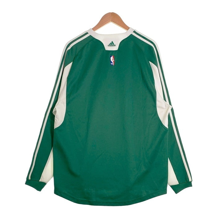 adidas アディダス Boston Celtics ボストン・セルティックス Patch Practice Shirt 長袖 Tシャツ ロンT グリーン ホワイト Size L 福生店