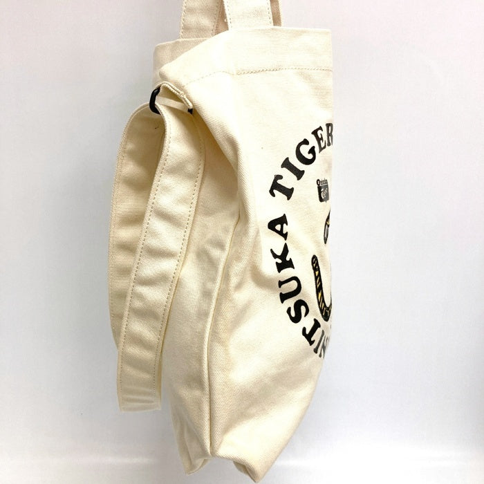 Onitsuka Tiger オニツカタイガー タイガー刺繍 2WAY キャンバス ショルダーバッグ キナリ 瑞穂店