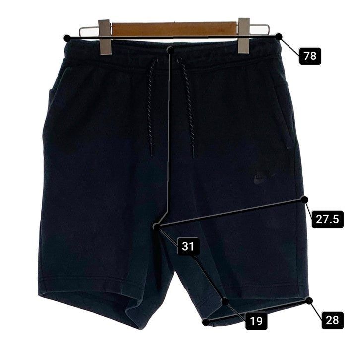 NIKE ナイキ Tech Fleece Shorts テック フリース スウェット ショート パンツ ショーツ ブラック CU4504-010 Size M 福生店