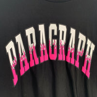 Paragraph パラグラフ アーチファイヤーロゴプリント ロングスリーブTシャツ ブラック Size 1 福生店
