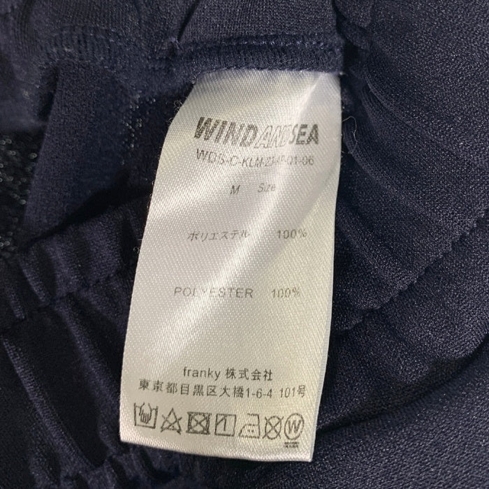 WIND AND SEA ウィンダンシー KELME ケルメ TECH PANTS テックパンツ ネイビー ジャージ素材 WDS-C-KLM-23-AP-Q1-06 Size M 福生店
