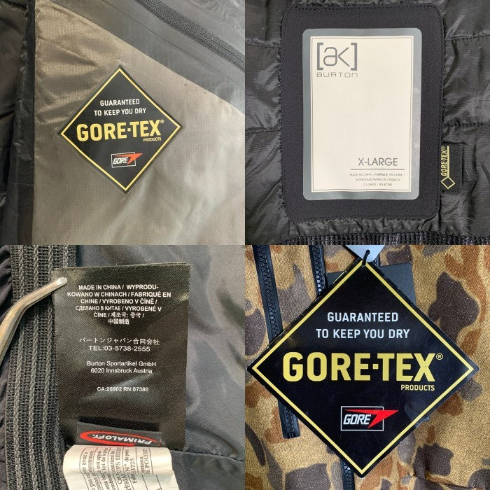 BURTON バートン GORE-TEX AK 2L SWASH JACKET スノーボードジャケット 中綿 プリマロフト カモフラージュ Size XL 福生店