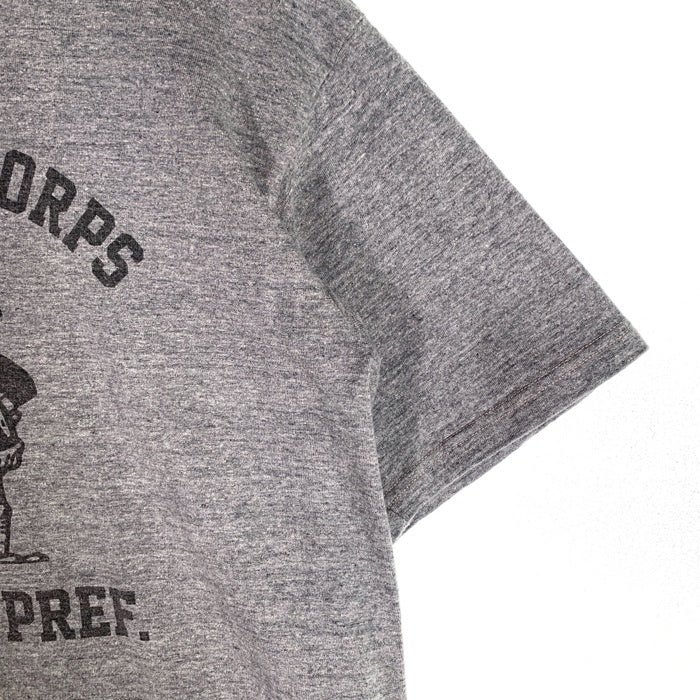 SAMURAI JEANS サムライジーンズ JPN.AIR CORPS OSAKA PREF. 半袖 プリント Tシャツ グレー SizeL 福生店