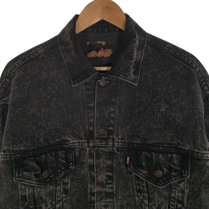 80's Levi's リーバイス 70507-0253 ケミカルウォッシュ ブラックデニムトラッカージャケット USA製 Size L 福生店