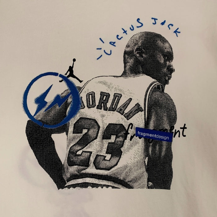 JORDAN BRAND ジョーダンブランド M J TSF SS TEE フラグメント トラヴィススコット Tシャツ アイボリー DJ0619-133 Size M 福生店