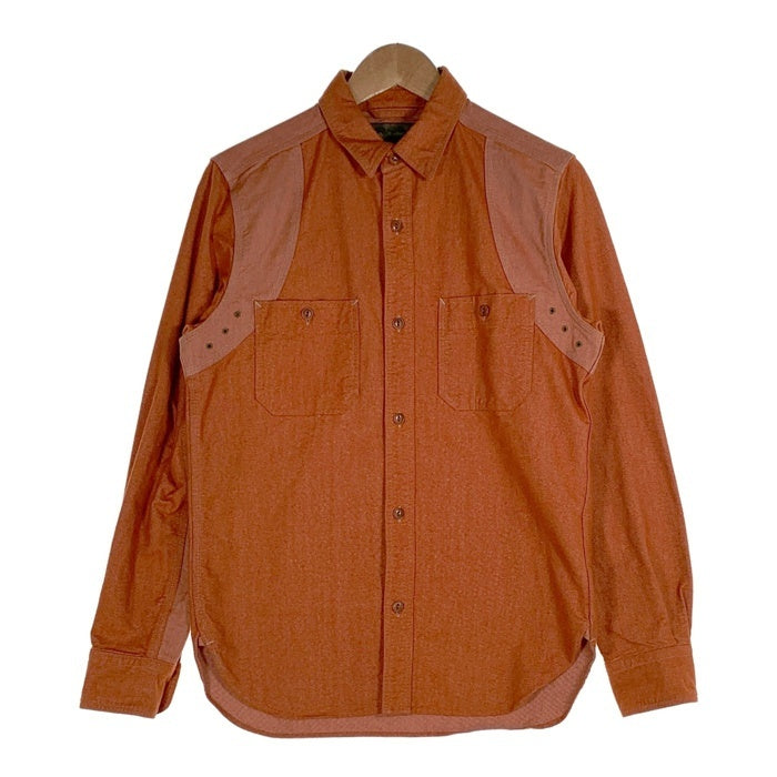 Nigel Cabourn ナイジェルケーボン MEDEICAL SHIRT フランネル メディカルシャツ オレンジ 8080010102 Size 46 福生店