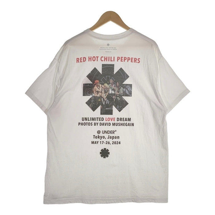 Red Hot Chilli Peppers レッドホットチリペッパーズ UNDER R アンダーアール プリントTシャツ ホワイト ロンハーマン Size L 福生店