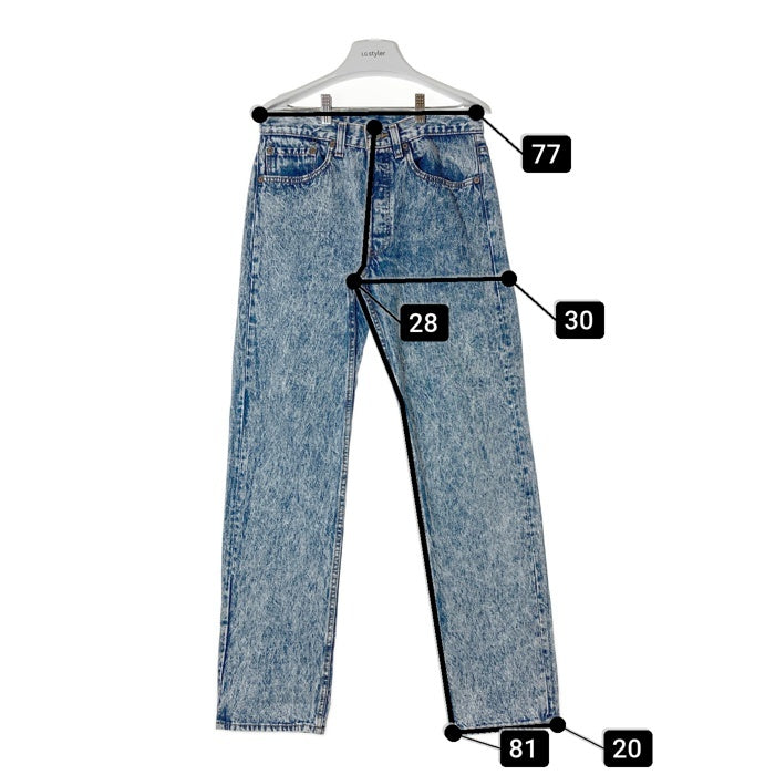 Levi's リーバイス 501 USA製 ボタン裏524 ケミカルウォッシュ デニムパンツ インディゴ sizeW31 瑞穂店