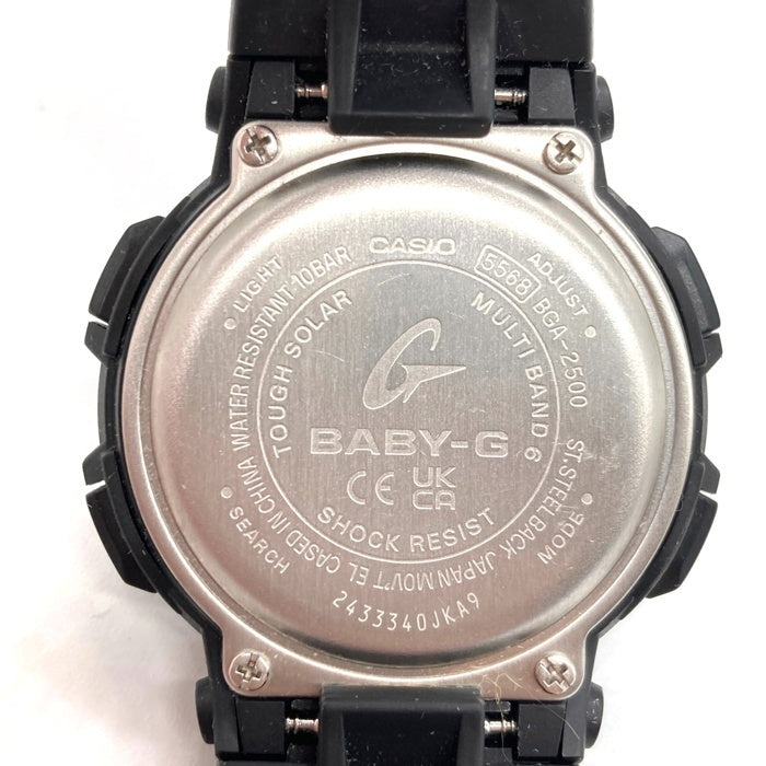 CASIO カシオ Baby-G マルチバンド6 デジアナクォーツ腕時計 ネオンイルミネーターブラック レディース BGA-2500 瑞穂店
