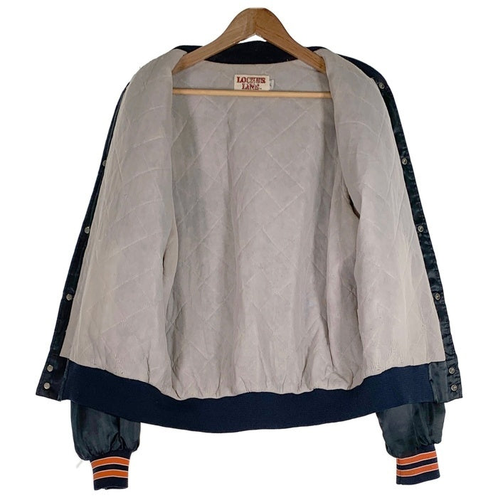 90's NFL LOCKER LINE ロッカーライン CHICAGO BEARS シカゴ ベアーズ ナイロン スタジャン スタジアム ジャケット ネイビー USA製 Size L 福生店