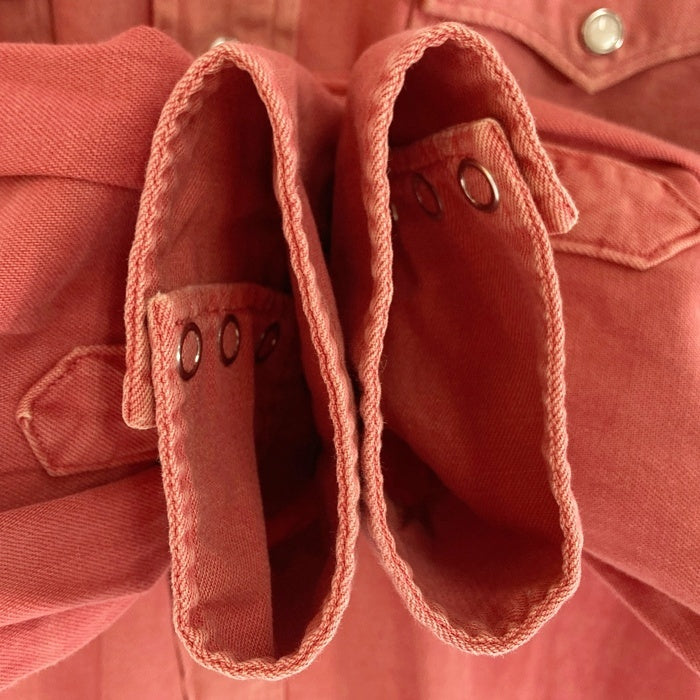 DENIM&SUPPLY RALPH LAUREN デニムアンドサプライ ラルフローレン ガーメントダイ ウエスタンシャツ ピンク sizeM 瑞穂店