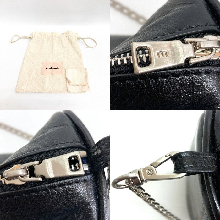 minitmute ミニットミュート Brett Mini チェーンショルダーバッグ ブラック 瑞穂店