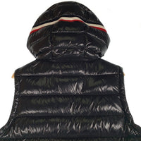 MONCLER モンクレール LANOUX GILET LANOUX VEST ロゴワッペン ダウンベスト ブラック  D20914333005 Size 3 福生店