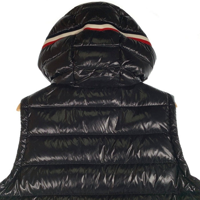 MONCLER モンクレール LANOUX GILET LANOUX VEST ロゴワッペン ダウンベスト ブラック  D20914333005 Size 3 福生店