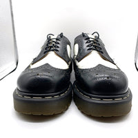 Dr.Martens ドクターマーチン ウィングチップ レザーシューズ ブラック ホワイト イングランド製 3989/34 Size UK 8 (約27cm) 福生店