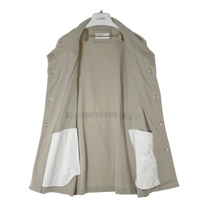 OURET オーレット 6ポケット ハイネック ジャケット グレージュ size1 瑞穂店