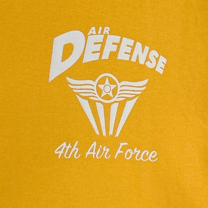 AVIREX アヴィレックス 4th Air Force ピンナップガールプリント Tシャツ イエロー sizeM 瑞穂店