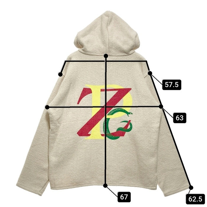 Zepanese Club ゼパニーズクラブ プリント メキシカンパーカー ナチュラル メキシコ製 VERDY Size L 瑞穂店