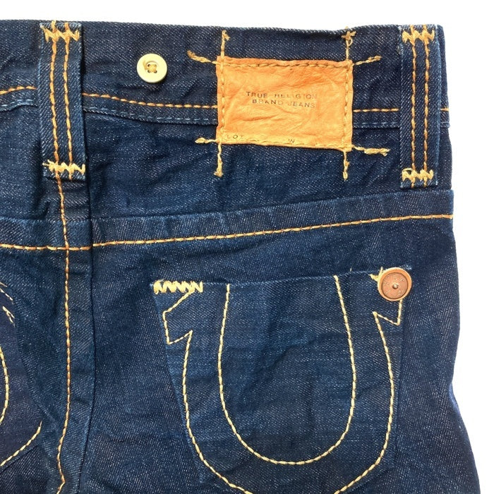 TRUE RELIGION トゥルーレリジョン 太ステッチ デニムパンツ インディゴ size26 瑞穂店