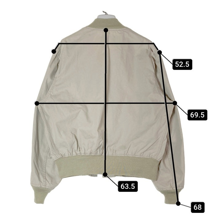 CORINTH コリンス USA製 IDEAL コットン MA-1 フライトジャケット ベージュ sizeL 瑞穂店