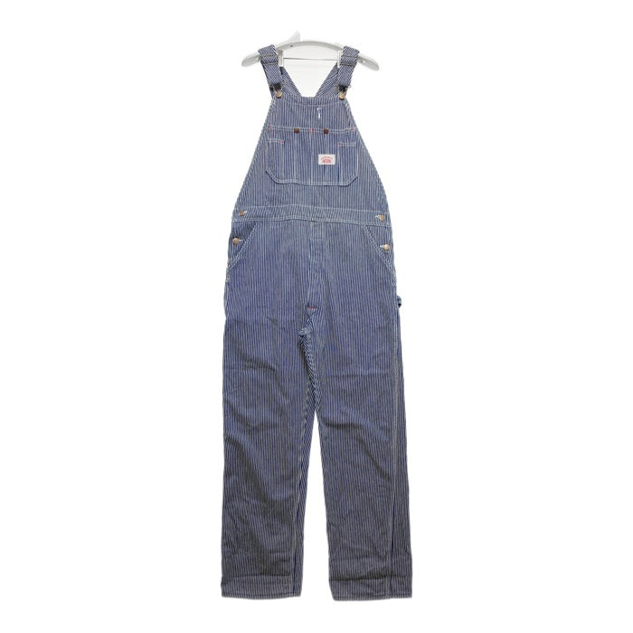 ROUND HOUSE ラウンドハウス LOT45 ヒッコリー オーバーオール インディゴ×ホワイト size32×34 瑞穂店