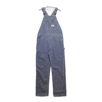 ROUND HOUSE ラウンドハウス LOT45 ヒッコリー オーバーオール インディゴ×ホワイト size32×34 瑞穂店